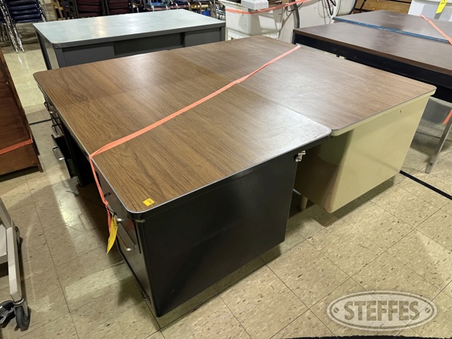 (2) Steel desks